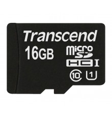 TRANSCEND 16GB Micro SDHC Class 10 UHS-I Memory Card