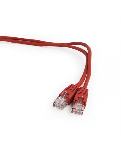 Patch cord cat.5e, flooded cover 1M red