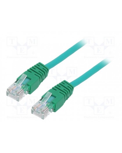 Patch cord cat.5e 0.25M green