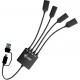 USB-C/A Cable 4HU B 2xUSB-C 2xUSB-A