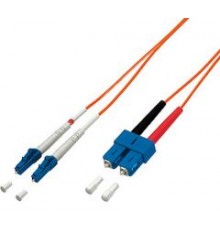 Aprīkojiet LWL Patchkabel LC-SC 1.00m Multimode Duplex OM1 vai Polybe