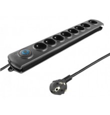 QOLTEC 50113 Viršįtampių apsauga, 8 maitinimo lizdai, 1,8 m