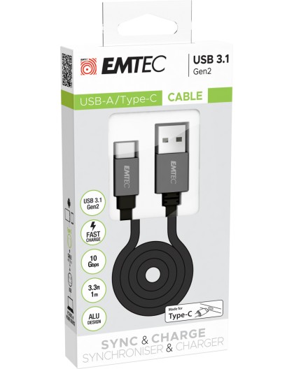 Emtec Cable USB-A to Type-C 1m