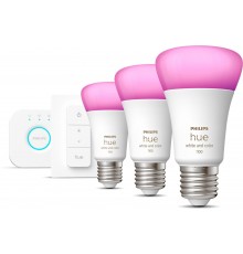 Philips Hue lighting kit: 3x E27 9W RGBW + switch