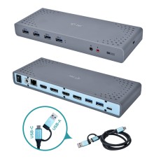 Port replicator USB 3.0 / USB-C Dual