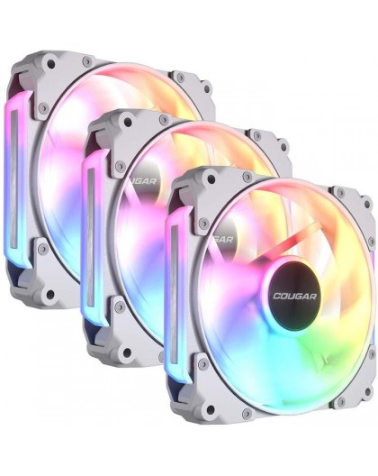 COUGAR Case Fan Apolar 120ARGB, Reverse Blade, White 3-Pack
