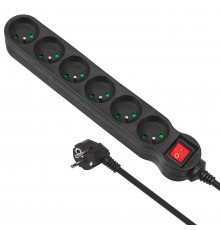 MACLEAN MCE188 Power Strip 6 Sockets with Switch 5 m Cable