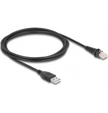 DELOCK RJ50 to USB 2.0 Type-A Barcode Scanner Cable 2 m