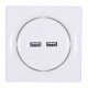 Fibaro Walli N socket-outlet 2x USB White