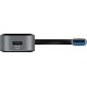 Deltaco USB-A hub, 4x USB-A, 5 Gbps, läbipaistev