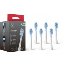 Oclean Ultra Clean harjaspäät, 6 tk, valge