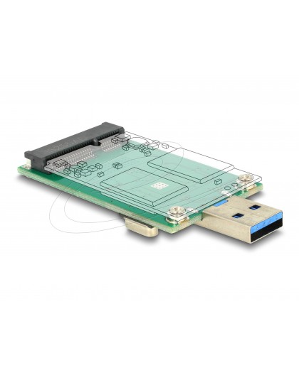 DeLOCK USB 3.0 A (m) mSATA adapter