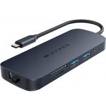 HyperDrive Next 8 Port USB-C Hub - adapter, midnight blue