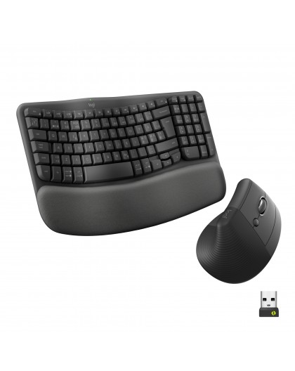 Logitech Wave & Lift Combo Wireless Keyboard and Mouse