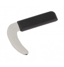Knife with ergonomic curved handle