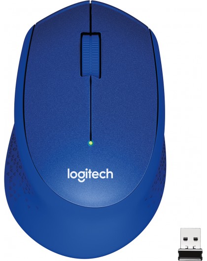 Logitech M330 Silent Plus Mouse, Blue