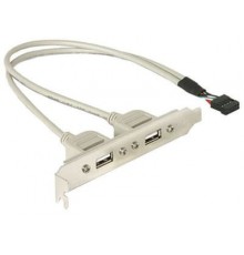 DELOCK internal socket holder USB 5 contacts up to 2x USB2.0 external