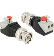 Delock adapter connector 2 contacts - BNC plug - 65525