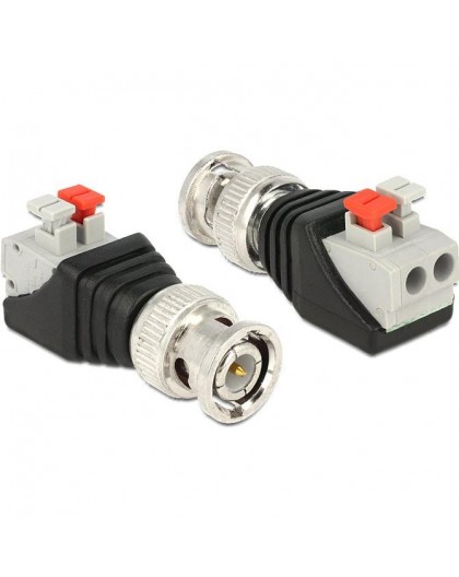 Delock adapter connector 2 contacts - BNC plug - 65525