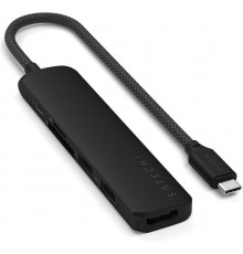 Satechi 6-in-1 USB-C õhuke multiport adapter, must