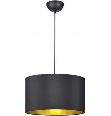 Trio Hostel Pendant Light E27, Matte Black/Gold