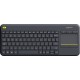 Logitech K400 Plus Keyboard with Touchpad, Black