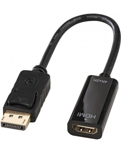 Lindy DisplayPort uz HDMI melns