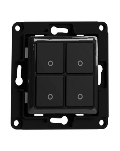 Shelly wall switch 4 button (black)
