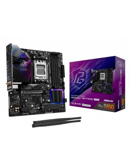 Asrock Phantom Gaming B850M Riptide WiFi AMD B850 Socket AM5 micro ATX
