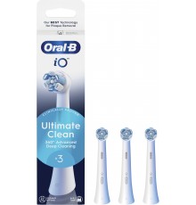 Oral-B iO Ultimate Clean vahetusharjad, 3 tk, valge