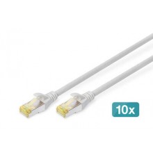Digitus DIGITUS 10-pack CAT 6A S / FTP Patch Cable, 0.5m, gaming
