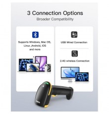Inateck Barcode Scanner 36 Black [BCST-36_black]