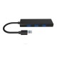 Fuj:tech USB-A centrmezgli, 4 porti