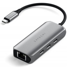 Satechi 4-in-1 USB-C Adapter, Space Gray