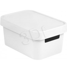 Pannas ar vāku Curver Infinity 4,5L balta