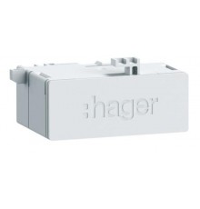 Hager ZZ45WAN2PP RJ45 socket in patch/patch version 180° for