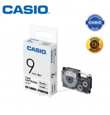 Casio XR-9 X 9 mm black on clear