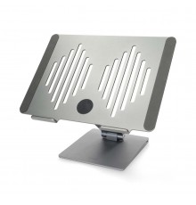 Nedis Laptop Stand with USB Hub, Silver