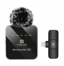 Wireless Lavalier Microphone PULUZ PU647B (lightning)
