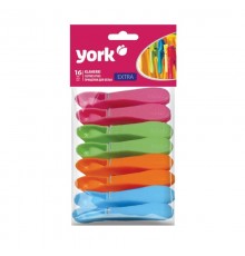 York EXTRA Classic Clothes Pegs 16pcs