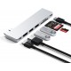 Satechi Pro Hub Slim -adapter, silver
