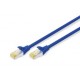 DIGITUS CAT 6A S/FTP Patch Cable, 0.25m, blue