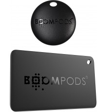 Boompods Tag & Card Bundle Pack Black