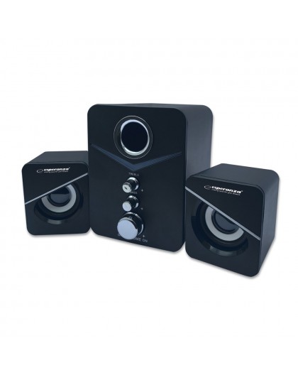 Esperanza EP153 USB 2.1 Speaker Set 6 W Black