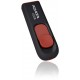 Adata C008 16GB Retractable USB Flash Drive Black/Red