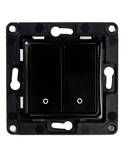 Shelly wall switch 2 button (black)