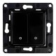 Shelly wall switch 2 button (black)