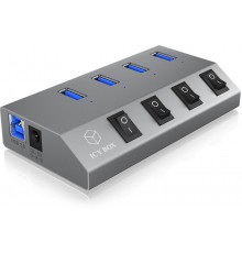 Icy Box 4 IB-HUB1405C USB 3.0 hubas