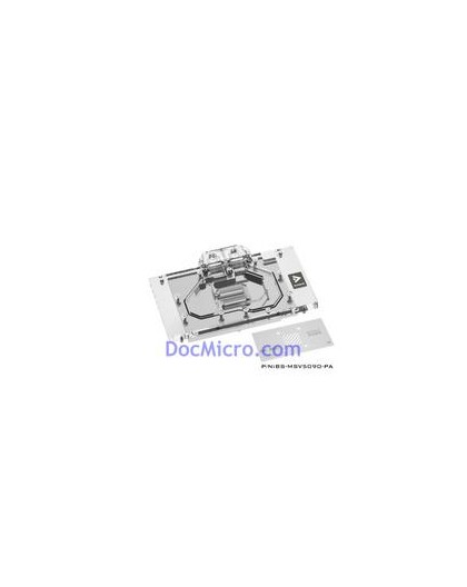 Barrow MSI Ventus 5090 GPU Vanduo Blokas - Baltas