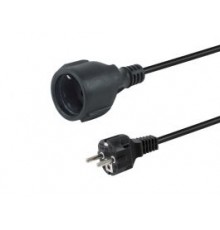 Equip Power Cable Connector Schuko - CEE7/3 3.00 m Black